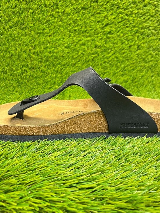 Birkenstock Gizeh Birko-Flor Mens Size 9 Black Brown Beach Outdoor Thong Sandals main image 7